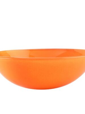 LAVAMANOS VESSEL CRISTAL NARANJA