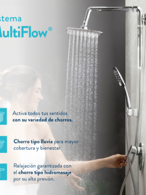 ducha sencilla aluvia